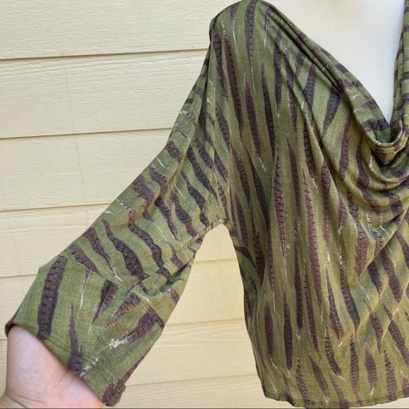 Michael Kors Drape Neck Top Size XL - Picture 8 of 10